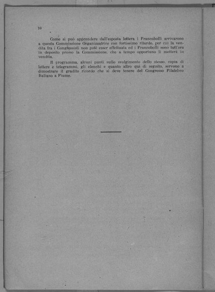 Relazione del XIV Congresso filatelico italiano tenuto a Fiume, 15-22 giugno 1927